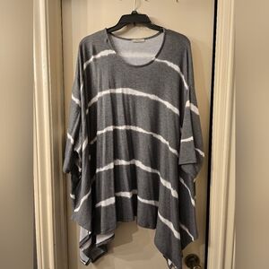 JODIFL Charcoal and White Striped Tunic